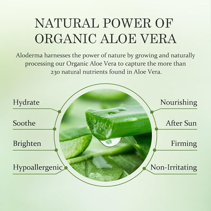 Aloderma Soothing Cleanser for Sensitive Skin Made with 76% Organic Aloe Vera and Allantoin to Calm & Gently Cleanse Damaged Skin, 3.5oz