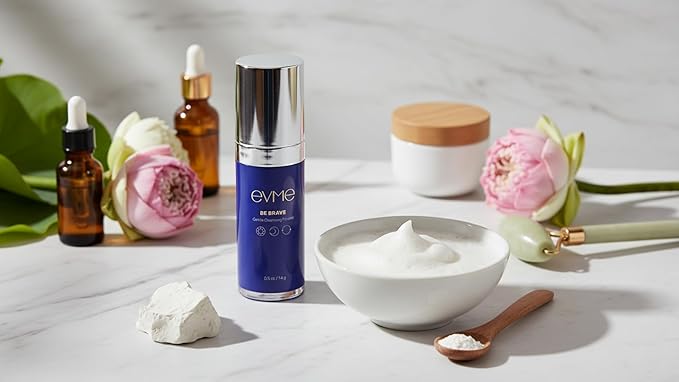 Evme Gentle Cleansing Powder – Kaolin Clay Face Wash with Vitamin C & Lotus Root Seed – Fragrance-Free, Dermatologist-Tested Cleanser for Sensitive, Reactive Skin – Hydrating, Soothing & Refreshing