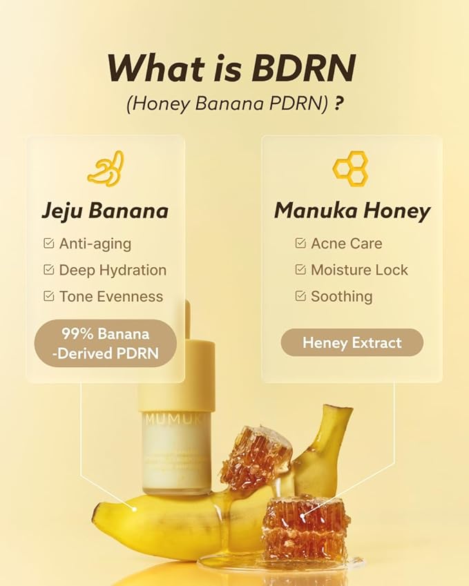 Honey Banana BDRN Capsule Ampoule | Plumping & Firming Serum with Plant PDRN, Collagen & Ceramide for Dewy, Glowing Skin | Korean Skincare, 1.01 fl oz