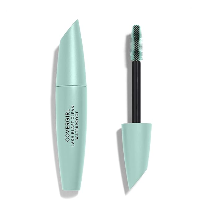 CoverGirl Lash Blast Clean Volume Waterproof Mascara, Vegan Formula, Volumizing, Smudge-Proof, Black Brown, 1 Count