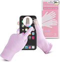HandLove Premium 100% Cotton Gloves | Moisturizing Gloves for Dry Hands & Eczema | Overnight Sleeping Gloves, Eczema Gloves | Touchscreen Friendly | Baby Pink, 12Pairs