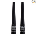 Revlon Liquid Eyeliner, ColorStay Eye Makeup, Smudgeproof, Longwearing with Ultra-Fine Tip, 251 Blackest Black (Pack of 2)