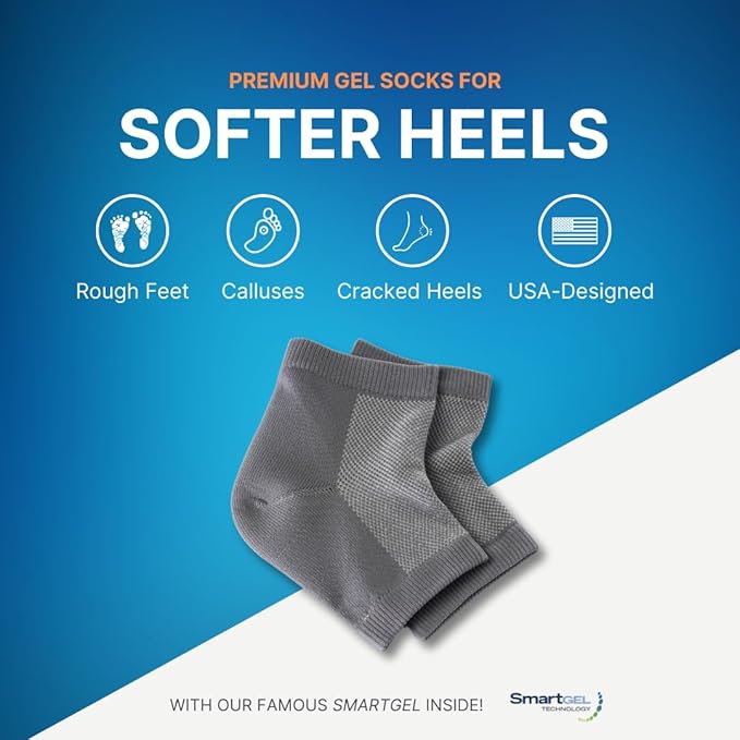 NatraCure Vented Heel Sleeves with SmartGel Hydration Vented Moisturizing Heel Sleeves
