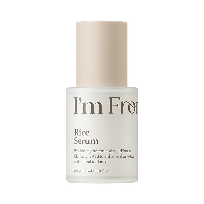 I'm From Rice Serum, Glow Deep Soothing Rice Serum, Glass&Dewy, Hydration, Daily, All Skin Types, Korean Skin Care 1.01fl.oz