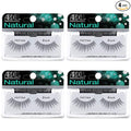 Ardell Natural False Eyelashes Hotties - Black, Lightweight, Comfortable Strip Lashes, Reusable, 4 Pack