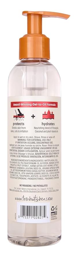 Tree Hut Coco Colada Moisturizing Shave Oil, Hydrating Gel-to-Oil Formula for a Close, Smooth Shave, 7.7 fl oz