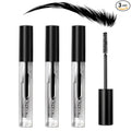 3Pcs Eyebrow Gel Kit, Clear Brow Gel Set, Brow Styling Gel for Natural Brow, Long Lasting Waterproof Eye Brow Setting Gel Makeup Set for Feathered & Fluffy Brows