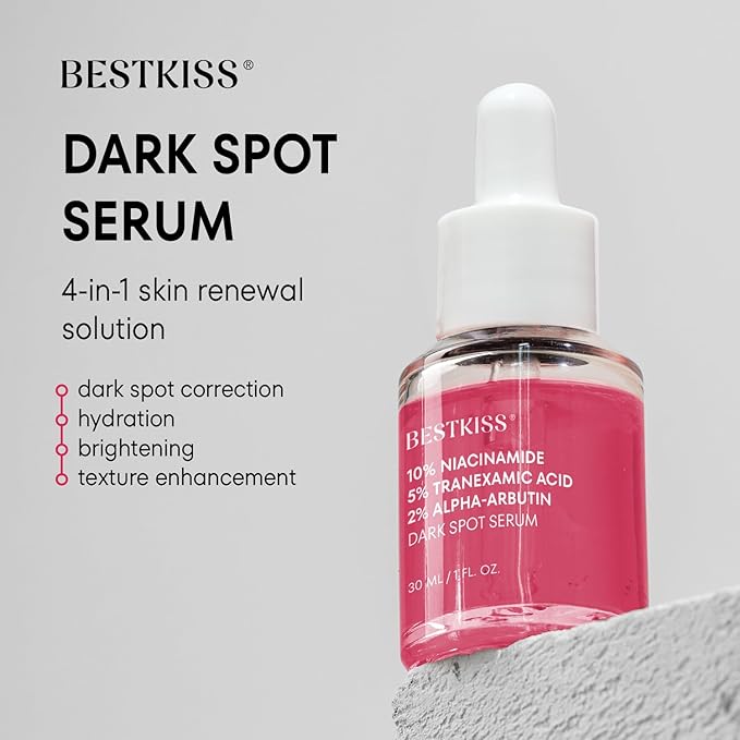 10% Niacinamide 5% Tranexamic Acid 2% Alpha-Arbutin Dark Spot Serum with Ceramides, Hyaluronic Acid Centella & Asiatica - Vegan Paraben Fragrance Cruelty Free 1 FL OZ