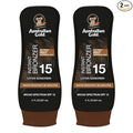 Australian Gold SPF 15 Lotion Bronzer, Twin Pack, 8 FL Oz (Pack of 2)