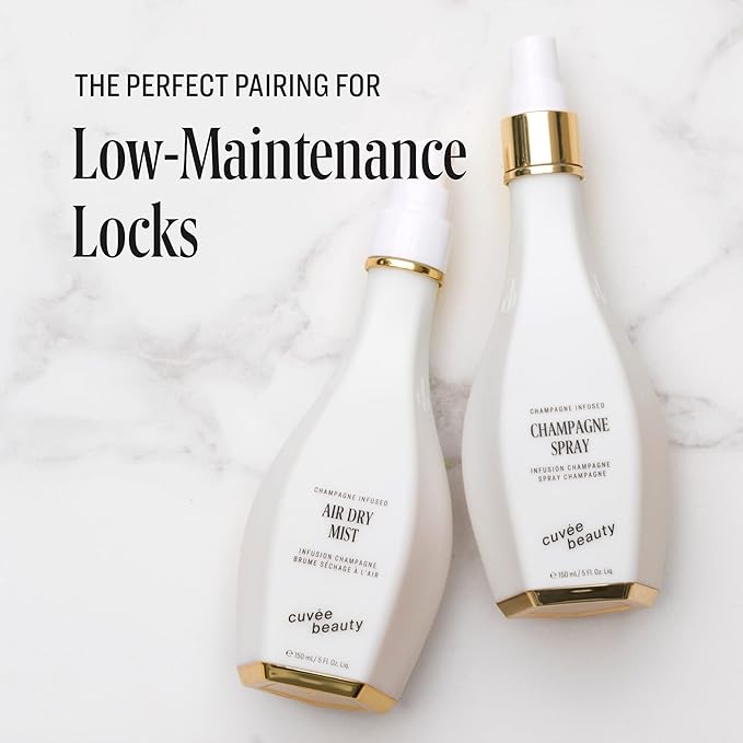 CUVÉE BEAUTY Cuvee Champagne Spray - 5 fl oz - Hair Texturizer - Provides Light Hold & Definition - Champagne-Infused Formula with Resveratrol & Ceramides - Color Safe