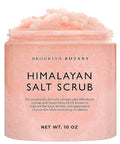 Brooklyn Botany Himalayan Salt Body Scrub - Moisturizing and Exfoliating Body, Face, Hand, Foot Scrub - Fights Stretch Marks, Fine Lines, Wrinkles - Great Gifts for Women & Men - 10 oz
