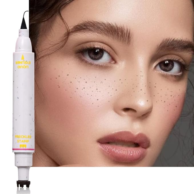 2in1 Waterproof Liquid Eye Liner, Stay All Day Makeup with Fine Brush Tip, Cute and Delicate Freckle Eyeliner, Smudge-Proof and Transfer-Resistant