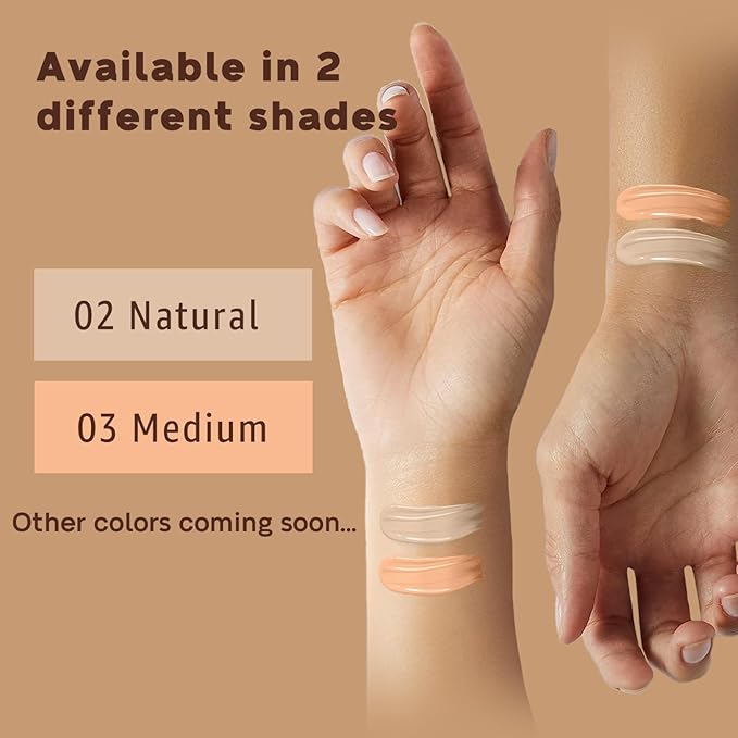 Mushroom Head Air Cushion CC Cream - BB Cream Face Makeup Foundation for Mature Skin Moisturizing Concealer Brighten Long-Lasting, Even Skin Tone for All Skin Types (3PCS Natural (Gift Set))