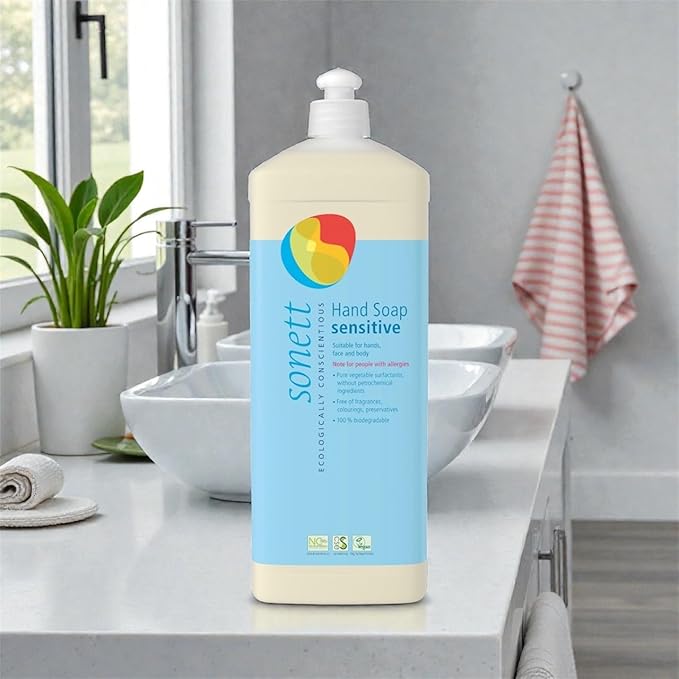 Sonett Organic Hand soap Sensitive 1L (For Sensitive Skin children & Adults)