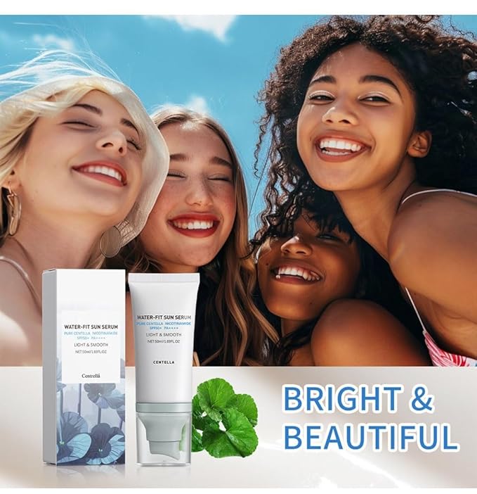Centella Sunscreen,Centella SPF50 Water-Fit Sun Serum Light & Smooth Hyalu Cica Sunscreen ﻿