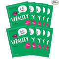 FACETORY K Beauty Face Mask Skin Care - LET'S TALK VITALITY FIRMING Sheet Mask with Pomegranate & Shea Butter | Firming Mask with Antioxidants, Plump & Hydrate (10 Pack)