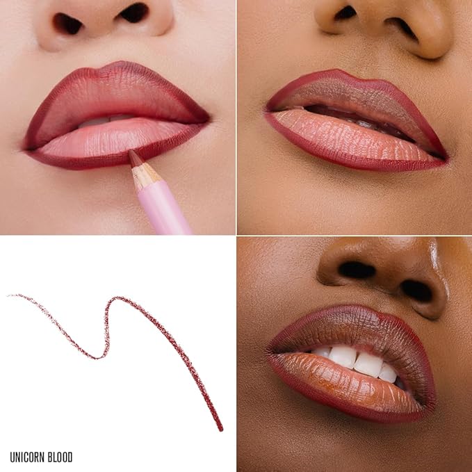 Jeffree Star Cosmetics Velour Lip Liner, Creamy Formula, Satin Finish, Long-Lasting, Peptide Complex, Mineral Oil-Free, Vegan & Cruelty-Free (Unicorn Blood)