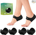 Plantar Fasciitis Gel Heel Protectors - (2 Pairs) Welnove Heel Cups for Women Men Heels Spur Pain Relief - Heel Inserts Pads for Achilles Tendonitis Dry Cracked Heel Support Cushion (Size S)