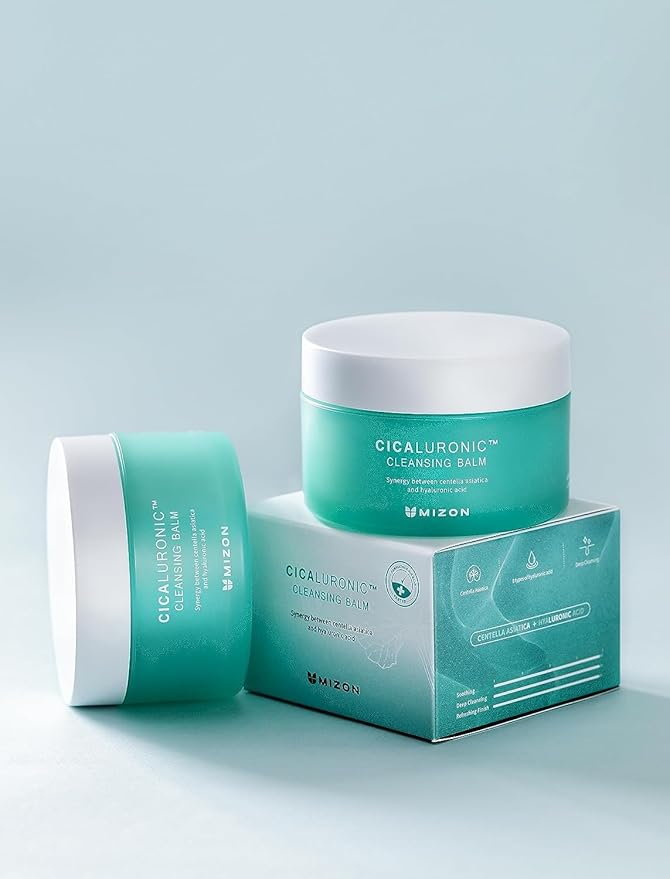 MIZON Cicaluronic Cleansing Balm, Makeup Remover, Centella Asiatica,Hyaluronic Acid, One Step Cleansing (2.7 fl oz)
