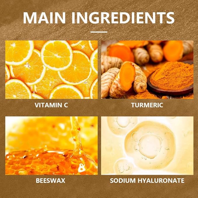 Turmeric Hand and Foot Peel Mask- Moisturizing Hydrating Nourishing Exfoliating Hand Film Hands Care Paraffin with Vitamin C & Turmeric - 1.76 Oz
