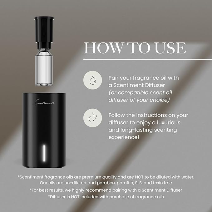 Scentiment The One Diffuser Oil – Cardamom, Leather, Lemon with Cinnamon & Sandalwood Scent for Diffusers, Fragrance Oil – 16.91 fl oz (500 mL)