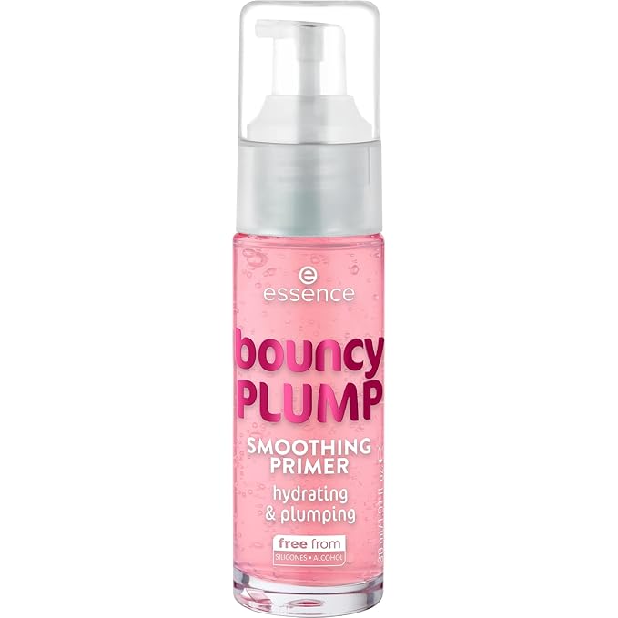 essence | Bouncy Plump Smoothing Primer | Cooling Gel Primer for Plump, Smooth & Hydrated Skin | Fresh Watermelon Scent | Vegan & Cruelty-Free