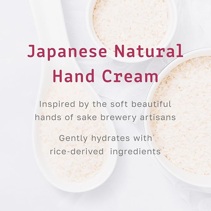日本盛 (Nihonsakari), Maikasui Rice-Enriched Hand Cream, Moisturizing, Vegan, Non-Greasy, Rice Ferment, Natural Ceramide, Sensitive, Dry Skin, 1.35 fl oz (40ml), Made in Japan