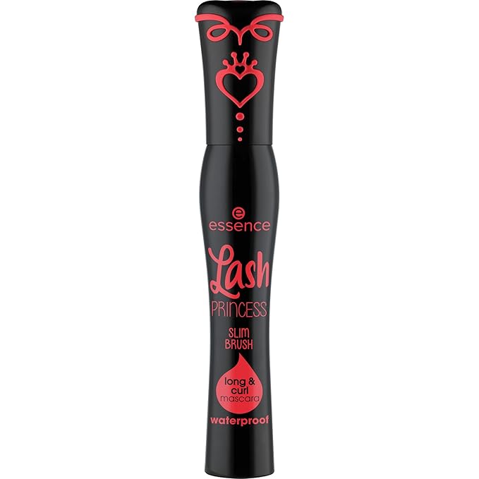 essence | Lash Princess Slim Brush Long & Curl Mascara| Extreme Waterproof with Slim Fiber Brush | Vegan & Cruelty Free