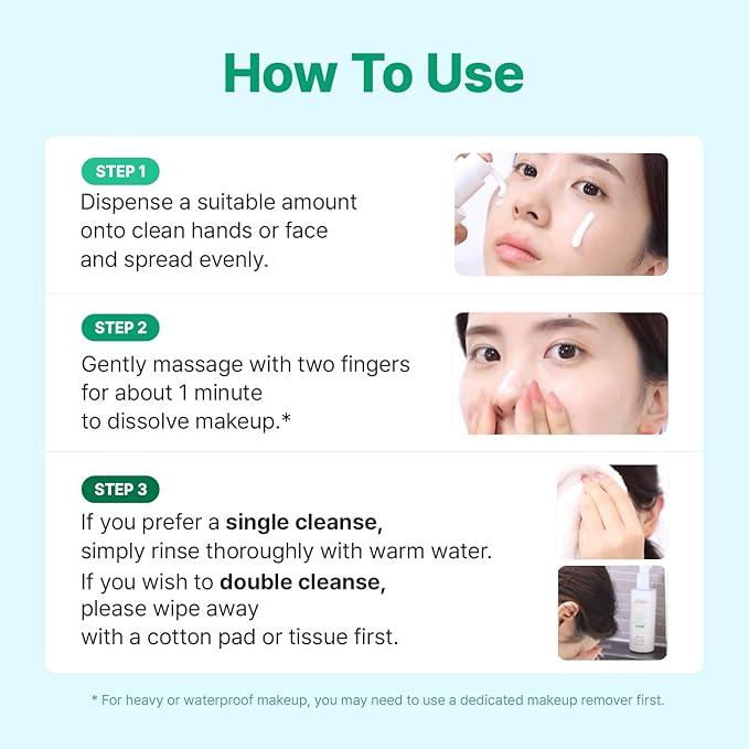 MAKE P:REM Safe Me. Relief Moisture Cleansing Milk, Hydrating Gentle Face Wash for Sensitive Skin with Soy Protein, Korean Milky Cleanser, Korean Skin Care, 3.38 fl.oz (100ml, Refill Pouch)
