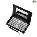 Glue-Free Wispy Lash Clusters Kit, 80 Pcs Individual Eyelash Clusters (10-18mm C Curl)- DIY Lash Extension Kit with Eyelashes Tweezers, Natural Fluffy Fake Lashes for Home Use, Beginners Friendly