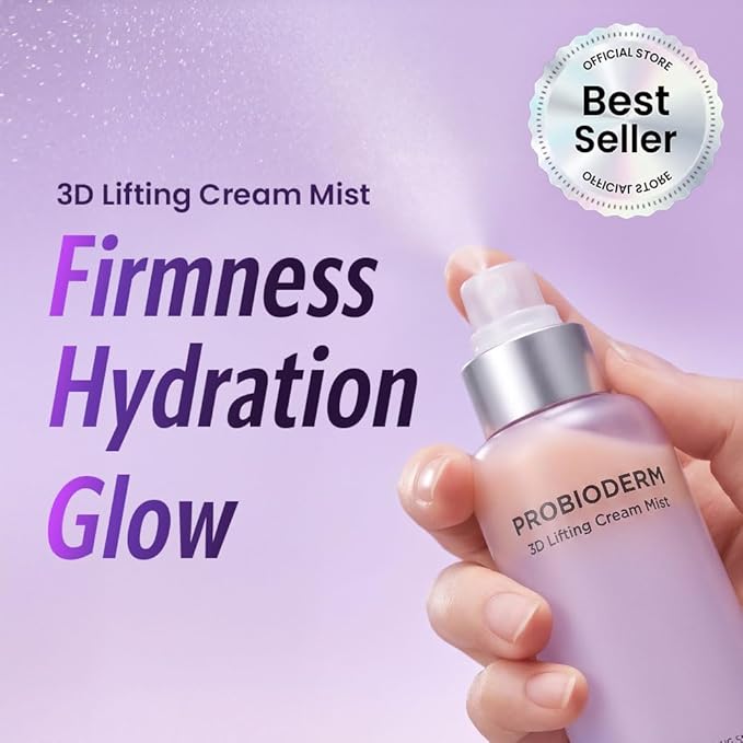 BIOHEAL BOH Probioderm 3D Lifting Cream Mist 3.38 fl oz | Korean Face Mist with Cream-Like Hydration for Instant Glow, Firm-Looking Skin & On-the-Go Refresh