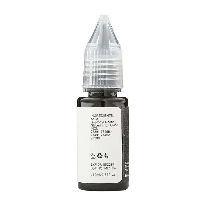 7 Ink Collection By Mellie Microblading LIQUID Pigment For Eyebrows/Brows - Permanent Make Up - Machine Use - Medical Grade - No Mixing - For Professionals Only -10ml (Single, Taupe)