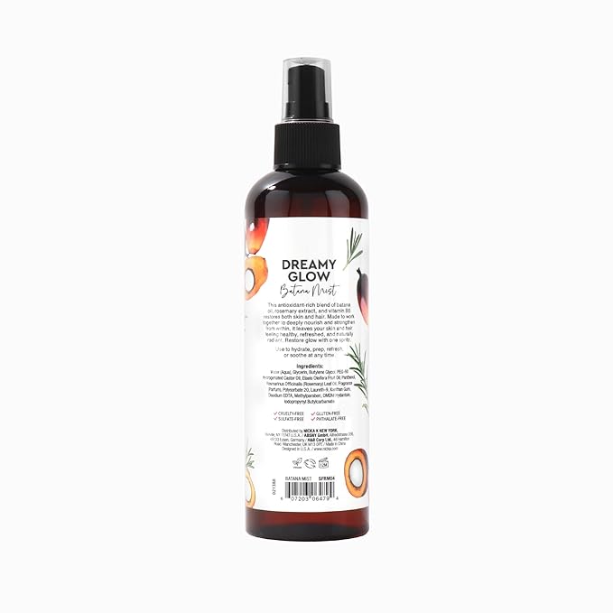 Nicka K New York, Dreamy Glow Batana & Coconut Mist, Hydrating Hair & Body Mist, Nourishing Spray with Batana Oil, Vitamins B5, C & E (Batana Water)