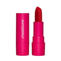 Cheekbone Sustain Lipstick, Classic Blue-Red, Creamy Satin Lip Color with Buildable Pigment, Long-Wear, Moisturizing Formula with Organic Castor Oil, Eco-Conscious, Vegan, 0.14 oz.