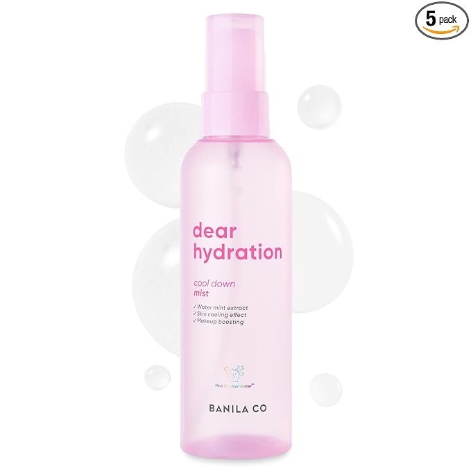 BANILA CO Dear Hydration Cool Down Mist | Lightweight Skin Cooling & Moisturizing Makeup Fixer Setting Spray | Hydration Boost, Radiant Glow Serum (99ml / 3.34 fl oz)