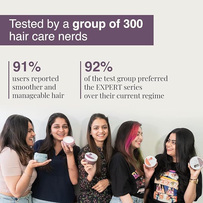 Bare Anatomy Anti Frizz Hair Mask | 250ml | Powered By Hyaluronic Acid & Fatty Acids | For Deep Conditioned & Frizz Free Hair | Sulphate & Paraben Free | Women & Men