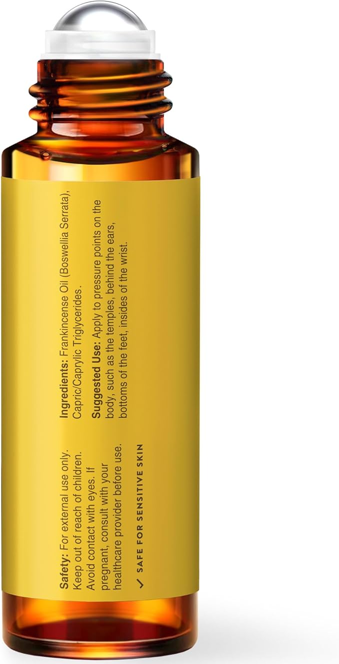 UpNature Frankincense Essential Oil Roll On - 100% Pure Frankincense Oil for Skin