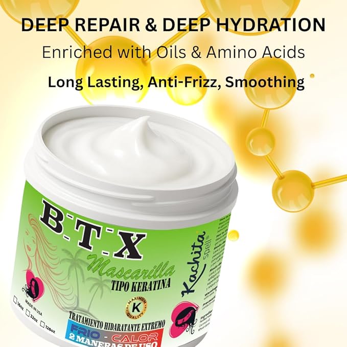 Kachita Spell Hair Treatment Capillary Rejuvenating System Formaldehyde Free Deep Repair + Argan Oil for Dry Damaged Hair Bundle for All Hair Types