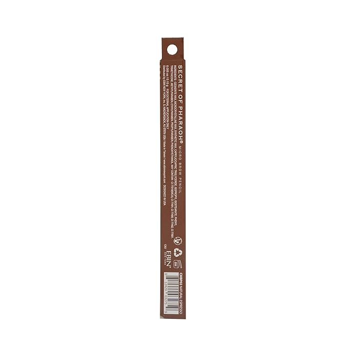 EBIN NEW YORK Micro Brow Pencil Natural Espresso | Ultra-Thin Tip for Precise Hair-Like Strokes | Defines Brows | Soft Smudging Brush | Water-Resistant & Cruelty-Free