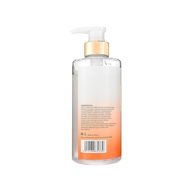 Neutriherbs Brightening Body Wash for Dull,Uneven Skin, Vitamin C Brightening Shower Gel For Women And Men, Daily Shower Soap With Papain, Niacinamide - Citrus Scent 16.9 Fl.Oz