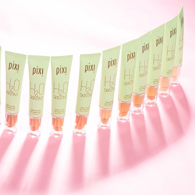 Pixi H2O SkinTint | Tinted Gel Moisturiser | Lightweight, Hydrating & Water-Resistant | Evens Tone & Reduces Redness | Fair | 1.2 fl oz/35 ml
