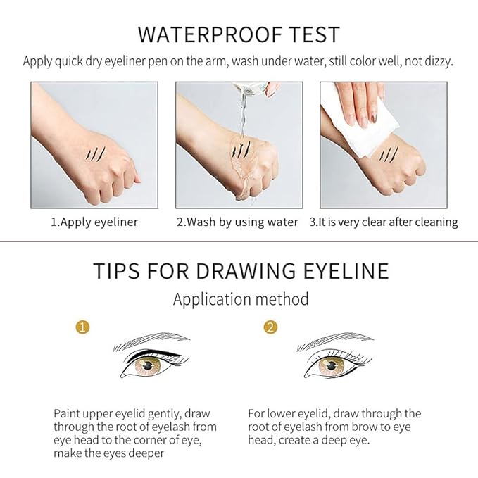 Kaely 6Pcs Glitter Gel Eyeliner Pencil Set for Women, Color Eye Liner Waterproof Smudge Proof with Sharpener, High Pigmented Eye Makeup Liners, lapiz de ojos delineador de ojos contra el agua, 01