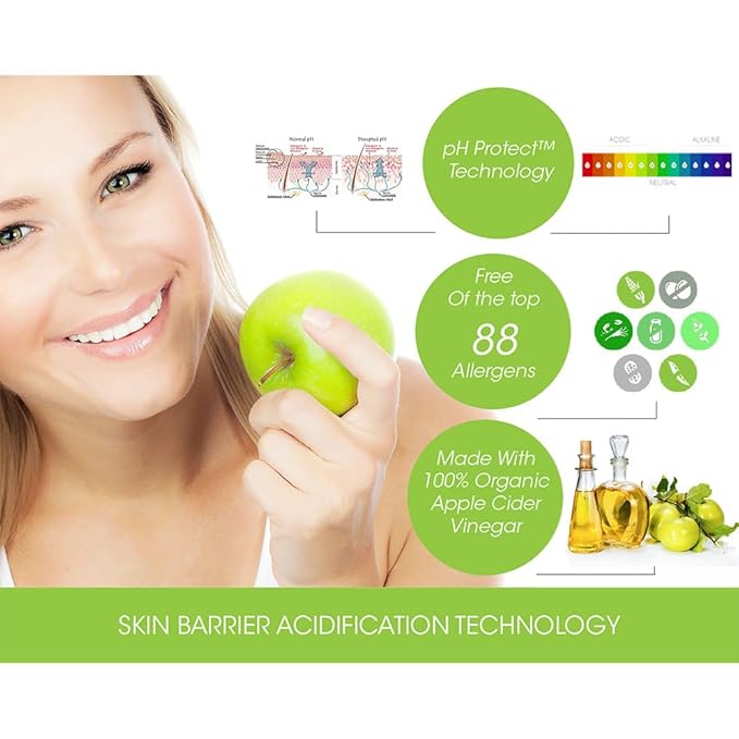 CLMD - TrueCider Gentle Creamy Cleanser – Hydrating Face Wash with Organic Apple Cider Vinegar – Restores Skin Barrier, Reduces Redness & Irritation – Suitable for Sensitive Skin – 8 fl oz