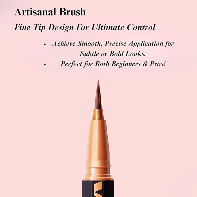 ３６５０ 3650 Liquid Eyeliner Waterproof, Smudge-Resistant | Hypoallergenic, Fragrance Free, Cruelty Free in Khaki