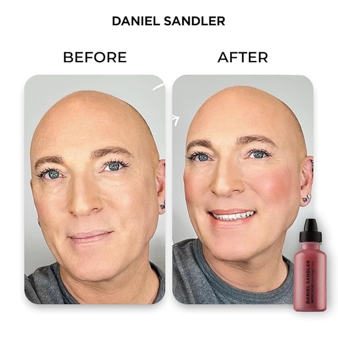 Daniel Sandler Watercolor Liquid Blush — Buildable, Blendable & Long-Lasting Liquid Blush for Cheeks, Lips, & Eyes — Lightweight & Water Resistant — For All Skin Types — Spicey