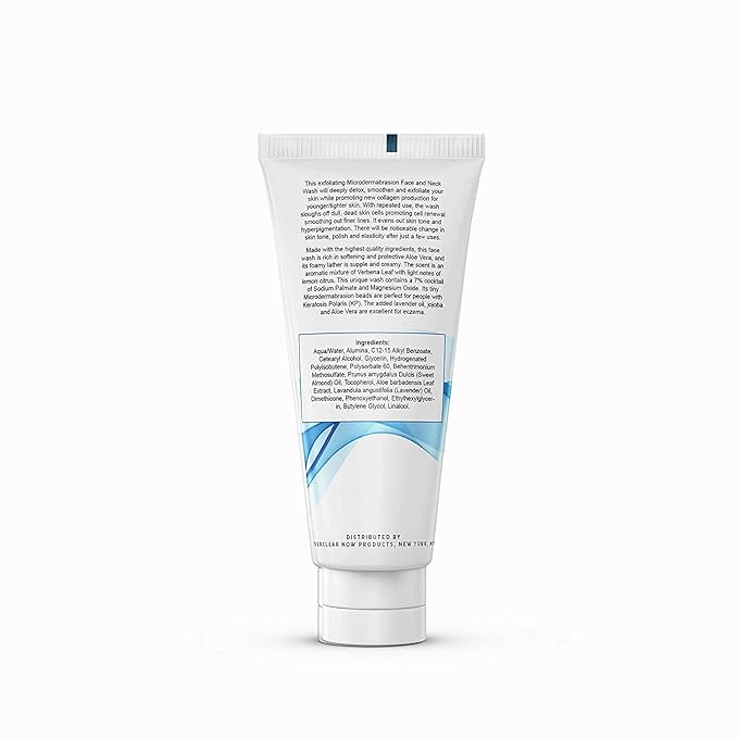 Microdermabrasion Keratosis Pilaris & Acne Exfoliating Deep Cleansing Face & Body Scrub, KP Bump Eraser, Back Acne Exfoliant, Wash Cleanser - Rough, Bumpy & Dry Skin Gets Rid Of Redness