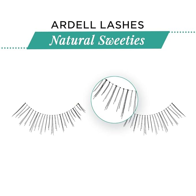 Ardell Sweeties - Black, Natural Look False Eyelashes, Soft and Comfortable, Reusable Strip Lashes for Everyday Wear, 4 Pack