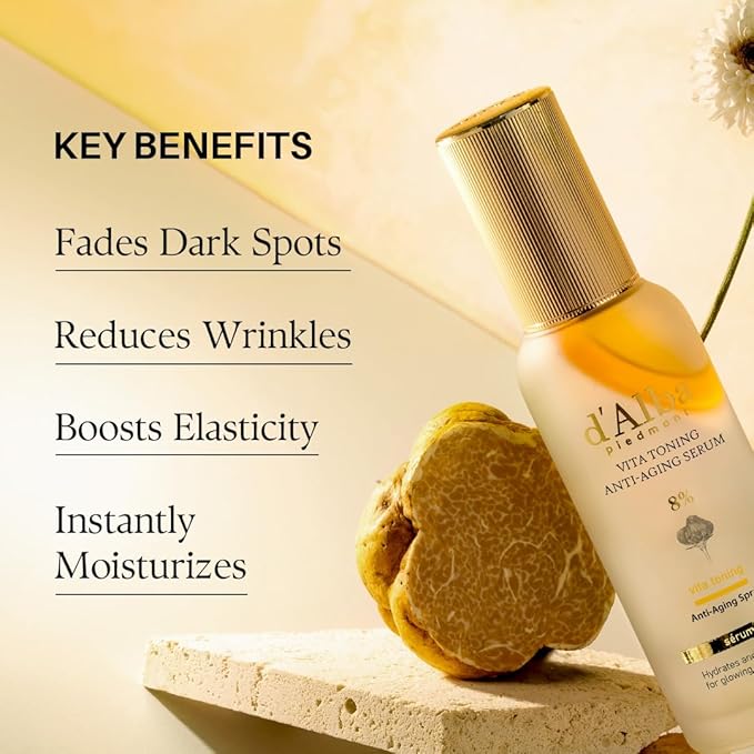 d'alba Piedmont Vita Toning Anti-Aging 8% Spray Serum (70 ml / 2.37 fl oz), Dual-Layer Oil & Serum Mist, Hydrating & Firming Face Spray with White Truffle, Radiance Care, Korean Skin Care