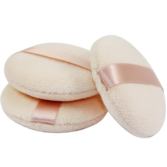 Joly Powder Puff for Makeup Face Powder (3 Pieces)