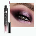 Purple Metallic Liquid Eyeshadow, Highly Pigmented Liquid Shimmer Plum Purple Eye Shadow for Old Women, Long Lasting Waterproof Mauve Eye Makeup for Mardi Gras, Party, Quick Dry, Non-Greasy, Vegan #12